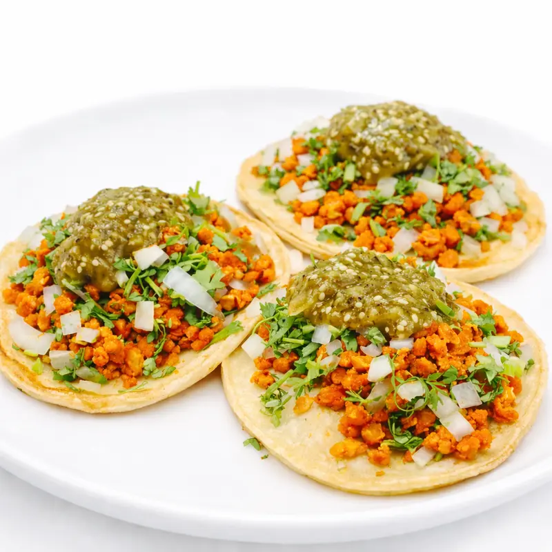 Taco de adobada vegetariana